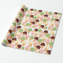 Eiscreme-Aromen Geschenkpapier