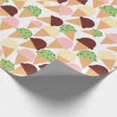 Eiscreme-Aromen Geschenkpapier (Ecke)