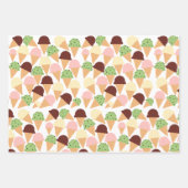 Eiscreme-Aromen Geschenkpapier Set (Vorderseite 3)