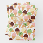 Eiscreme-Aromen Geschenkpapier Set (Beispiel)