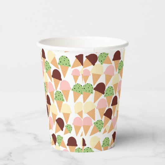 Eiscreme-Aromen Pappbecher (Rechts)