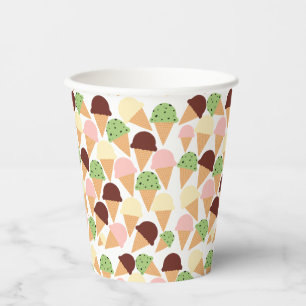 Eiscreme-Aromen Pappbecher
