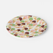 Eiscreme-Aromen Pappteller (Schrägansicht)