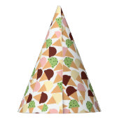 Eiscreme-Aromen Partyhütchen (Rückseite)