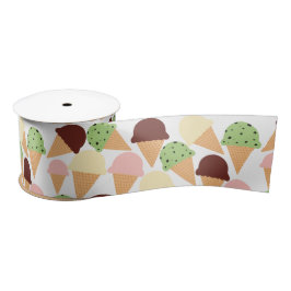 Eiscreme-Aromen Satinband