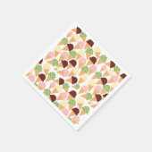 Eiscreme-Aromen Serviette (Ecke)