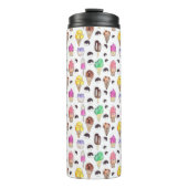 Eiscreme Aromen Wasserfarben Muster Thermosbecher (Vorderseite)