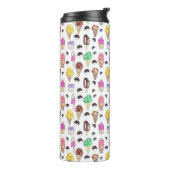 Eiscreme Aromen Wasserfarben Muster Thermosbecher (Nach links gedreht)