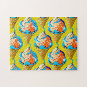 Eiscreme Art 1 Leichte Hirnkunst Puzzles Foto Puzz