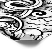 Eiscreme Art Colour It Poster (Ecke)