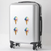 Eiscreme Aufkleber (Koffer)