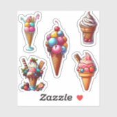 Eiscreme Aufkleber (Blatt)