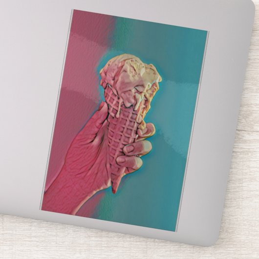 Eiscreme Aufkleber (Detail)