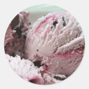 Eiscreme-Aufkleber 001 Runder Aufkleber