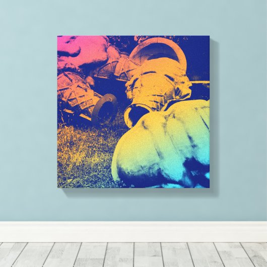 Eiscreme aus Fiberglas Leinwanddruck (Insitu (Holzboden))