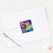 Eiscreme aus Fiberglas Quadratischer Aufkleber (Umschlag)