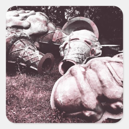 Eiscreme aus Fiberglas Quadratischer Aufkleber (Vorderseite)