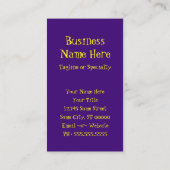 Eiscreme aus Fiberglas Visitenkarte (Rückseite)