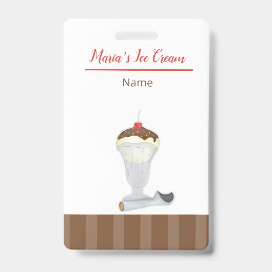 Eiscreme Ausweis (Vorderseite)