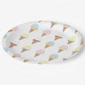 Eiscreme Awesomness Pappteller (Schrägansicht)