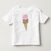 Eiscreme Baby-Mädchen-Rüsche-Shirt Kleinkind T-shirt (Vorderseite)