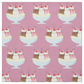 Eiscreme Banana Split Stoff (Muster)