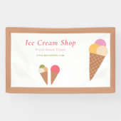 Eiscreme-Banner Banner (Horizontal)