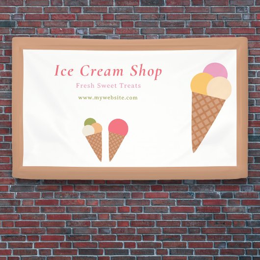 Eiscreme-Banner Banner