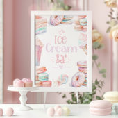 Eiscreme-Bar Sweet Pastel Geburtstag Poster
