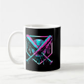 Eiscreme Baseball Tropfen Home Plate Schläger Cool Kaffeetasse (Links)