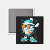 Eiscreme Baseball Tropfen Home Plate Schläger Cool Magnet (Vorderseite/Rückseite)