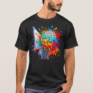 Eiscreme Basketball Drip Jungen Mädchen Kinder Bas T-Shirt