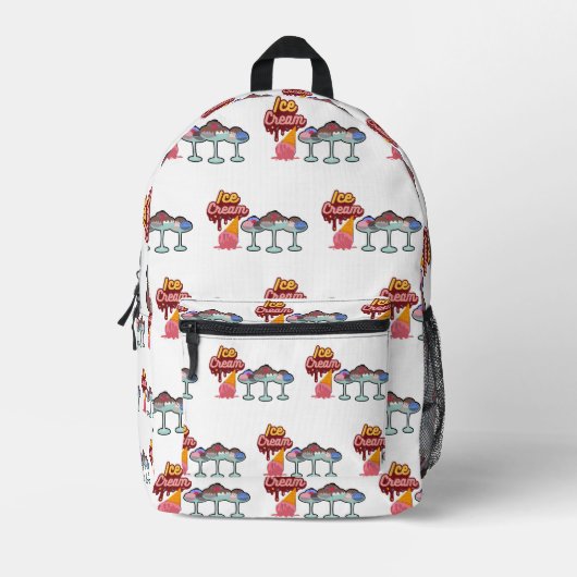 Eiscreme Bedruckter Rucksack (Vorderseite)