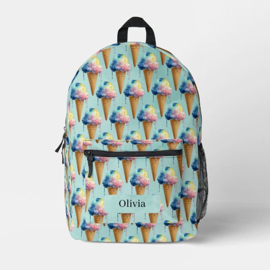 Eiscreme Bedruckter Rucksack (Vorderseite)