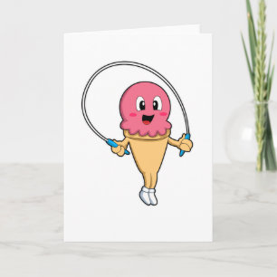Eiscreme bei Fitness mit Seil Karte