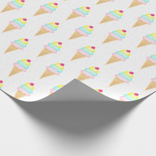 Eiscreme besprüht - MattPackpapier Geschenkpapier (Ecke)