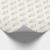 Eiscreme besprüht - Packpapier (Ecke)