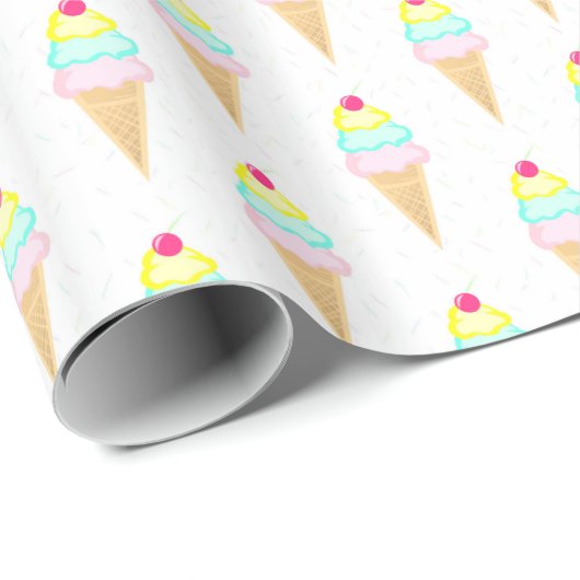 Eiscreme besprüht - Packpapier (Rolleneckpunkt)