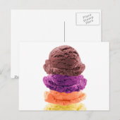 Eiscreme-Binge-Statement Postkarte (Vorne/Hinten)