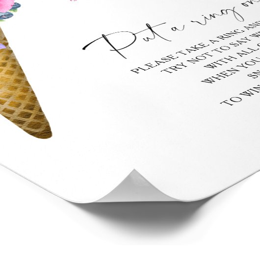 Eiscreme-Blume - Frühjahr setzt Ring auf das Spiel Poster (Ecke)