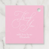 Eiscreme-Blumenkraut-Brautparty Geschenkanhänger (Rückseite)