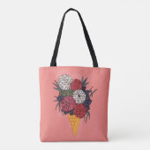 Eiscreme Bouquet: Vintage Blüte. Tasche (Rückseite)