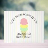 Eiscreme-Brautparty Acrylschild (Neutral)