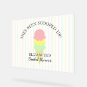 Eiscreme-Brautparty Acrylschild (Winkel)