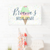 Eiscreme-Brautparty Banner (Insitu)
