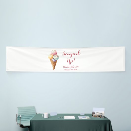 Eiscreme Brautparty Banner (Messeveranstaltung)