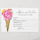 Eiscreme - Brautparty-Beratung und Wünsche Briefpapier (Vorderseite)