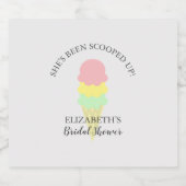 Eiscreme-Brautparty Bierflaschenetikett (Einzelnes Label)