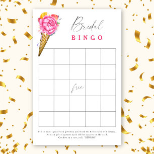Eiscreme - Brautparty-Bingo-Spiel