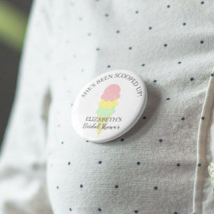 Eiscreme-Brautparty Button